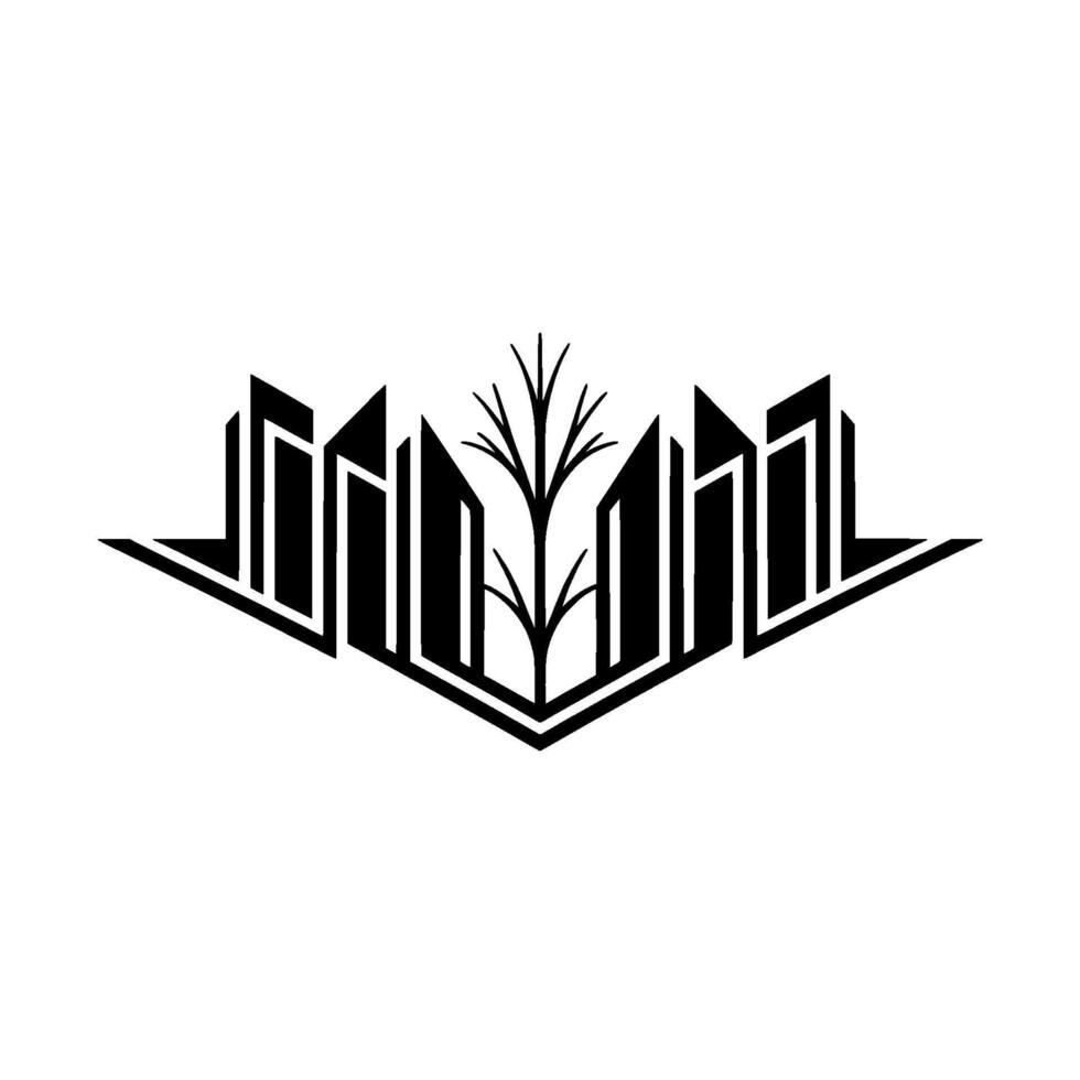 Geometric Growth Urban Seed, Natural Resilience vector