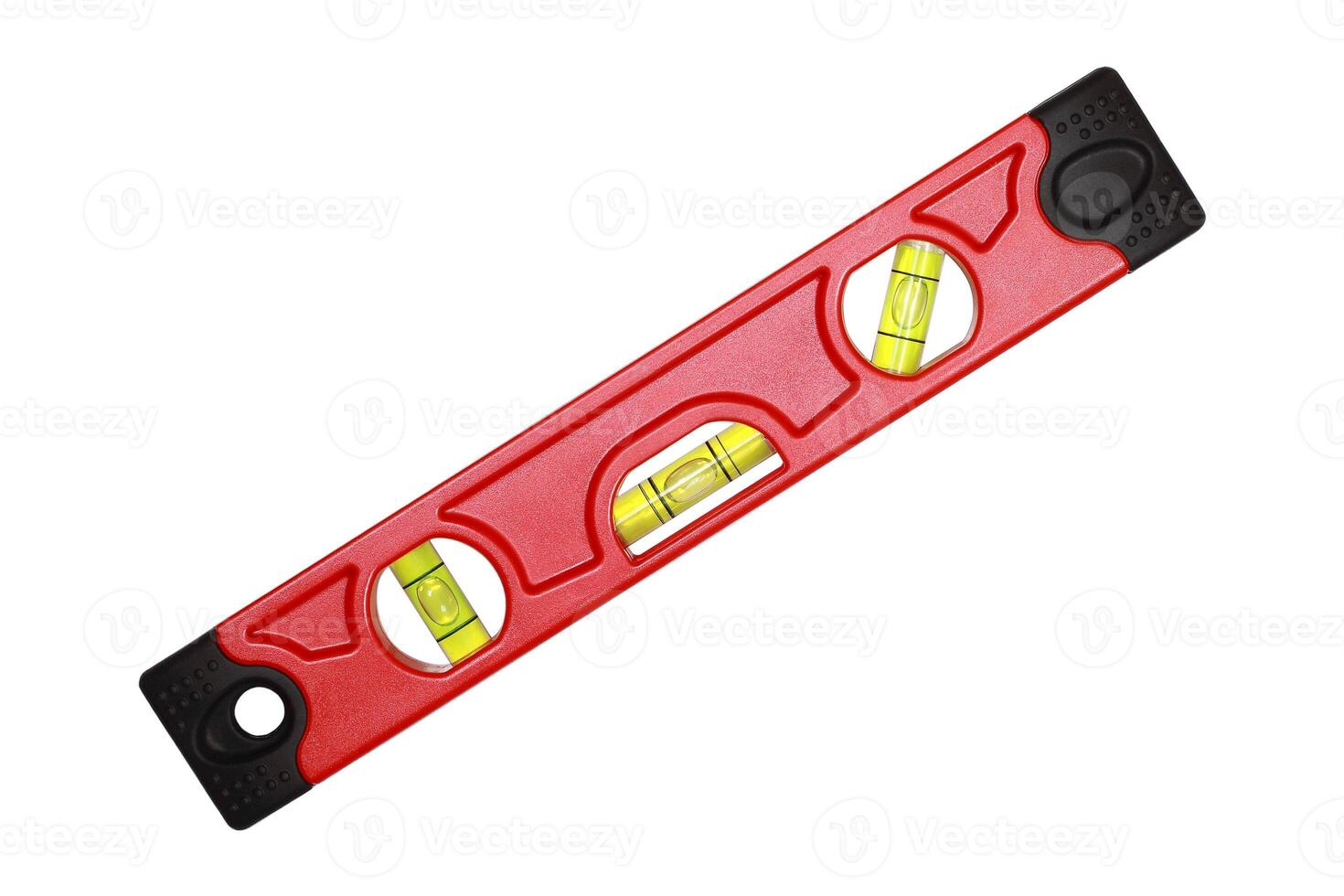 Tubular spirit level isolated on white photo