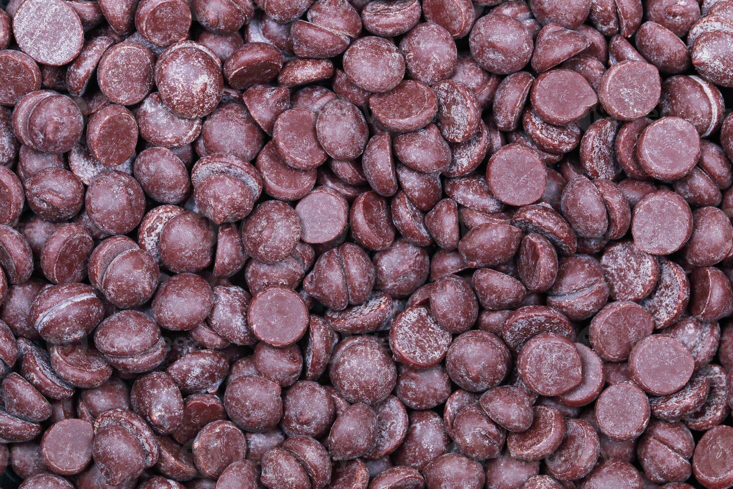 Chocolate chips for pattern and background photo
