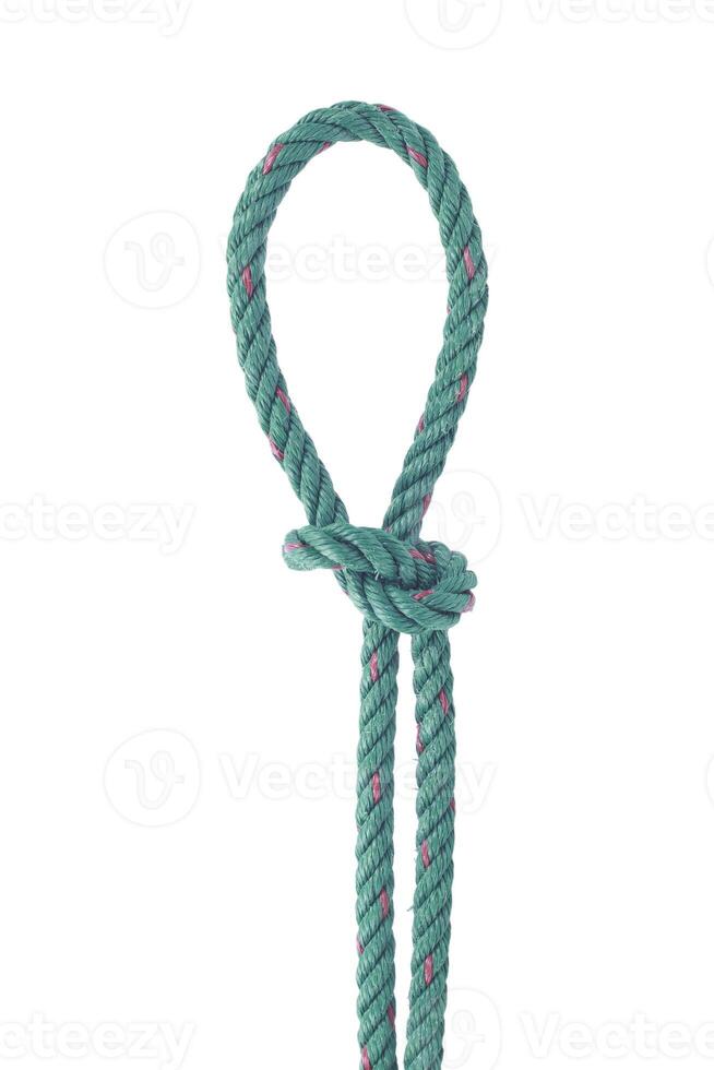 Design of rope isolated on white photo