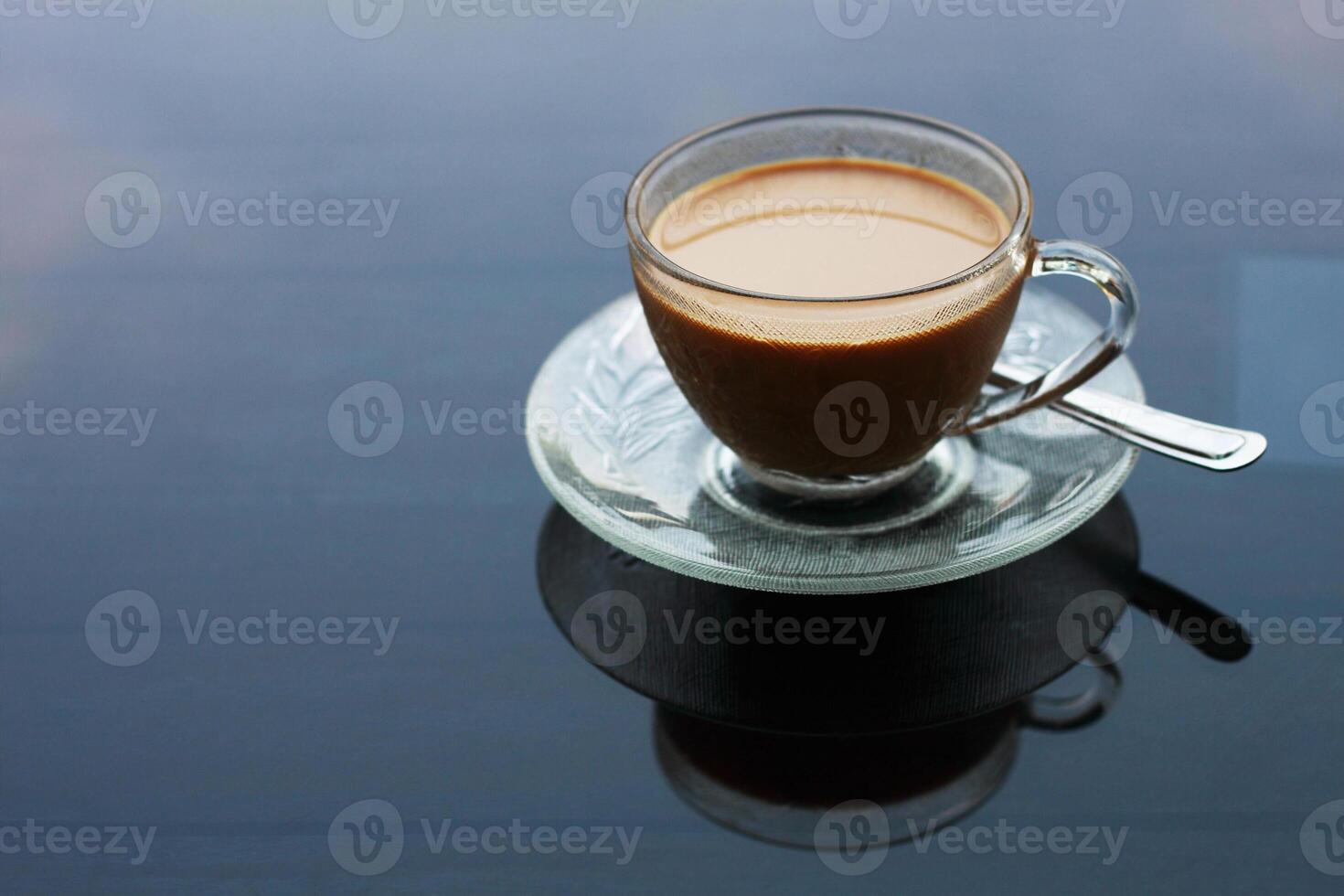 Cup of coffee on table for pattern photo