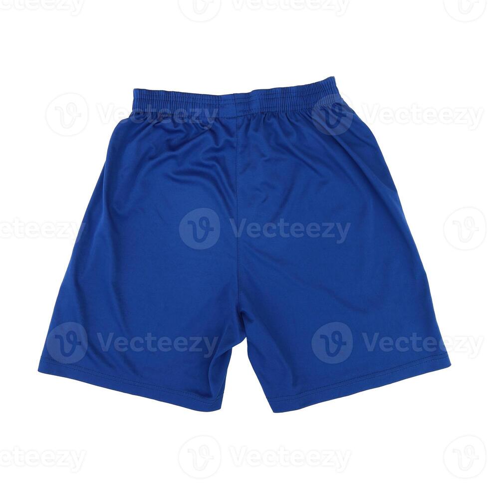 dark blue sport pants isolated on white photo