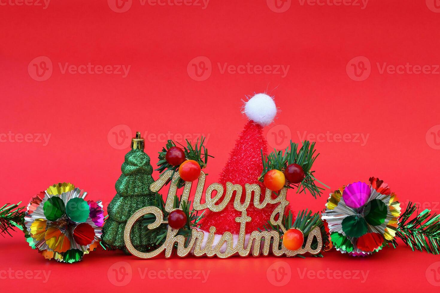 merry christmas decoration for pattern and background photo