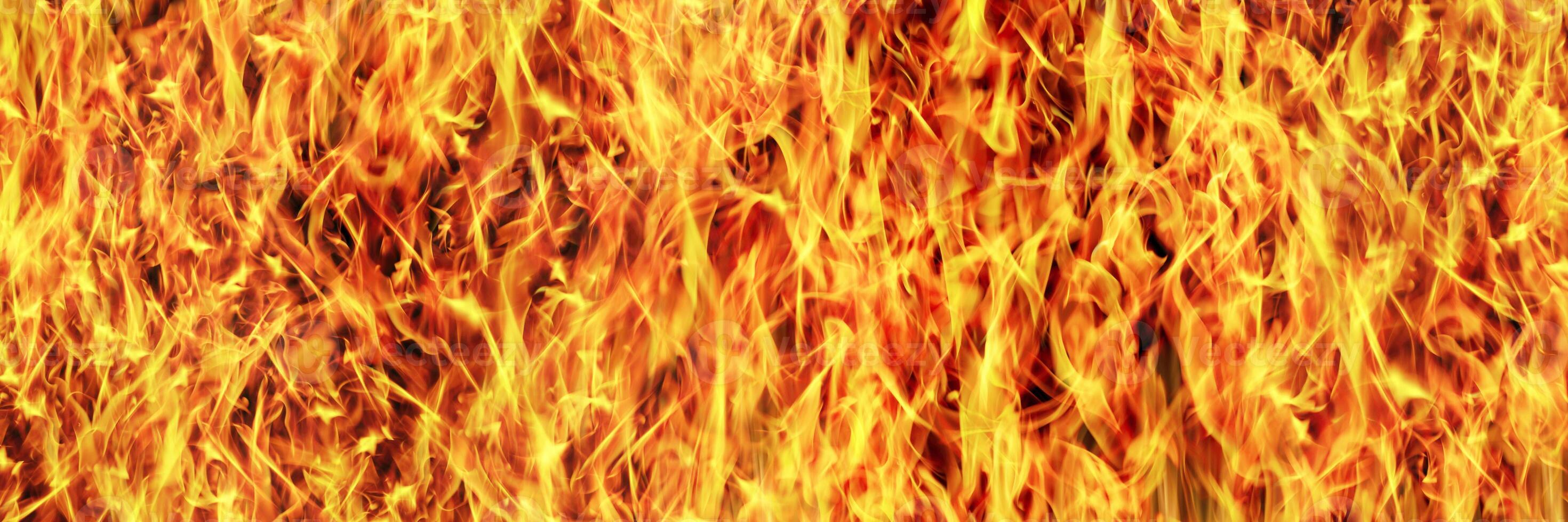 horizontal fire texture for pattern and background photo