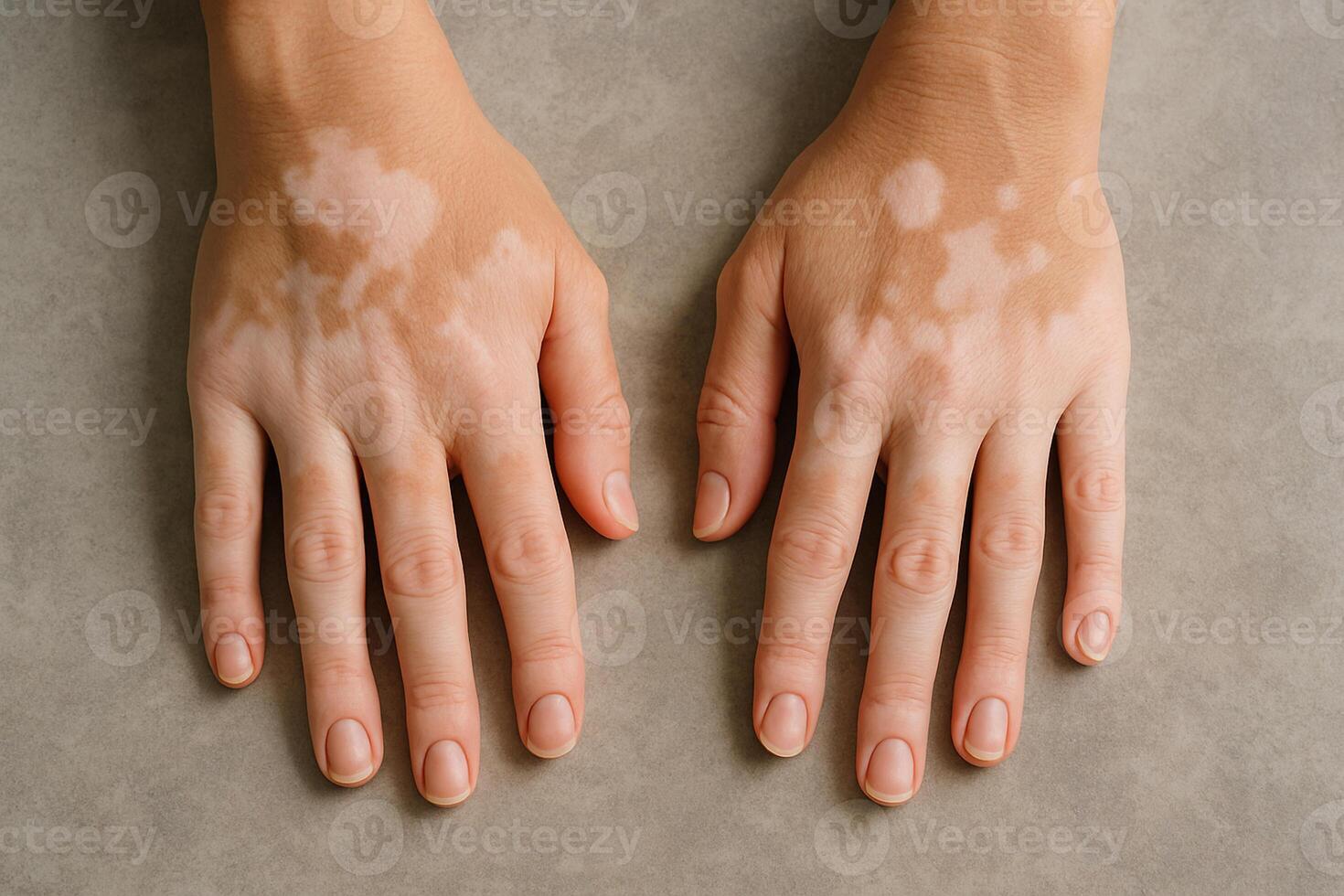 Discoloration on hands medical image photo
