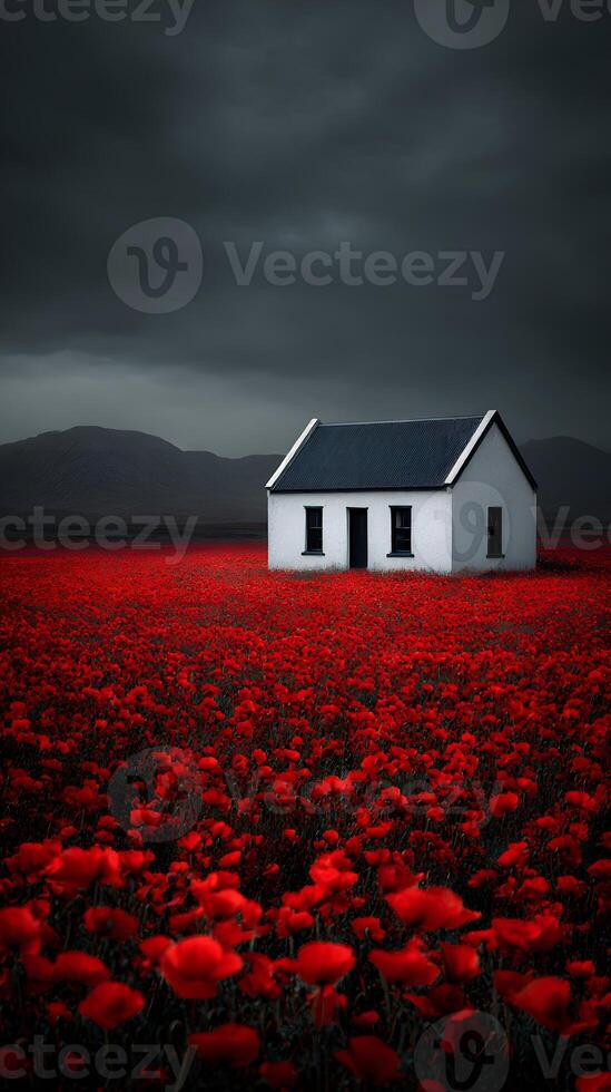 Surreal Bloom of Poppies photo