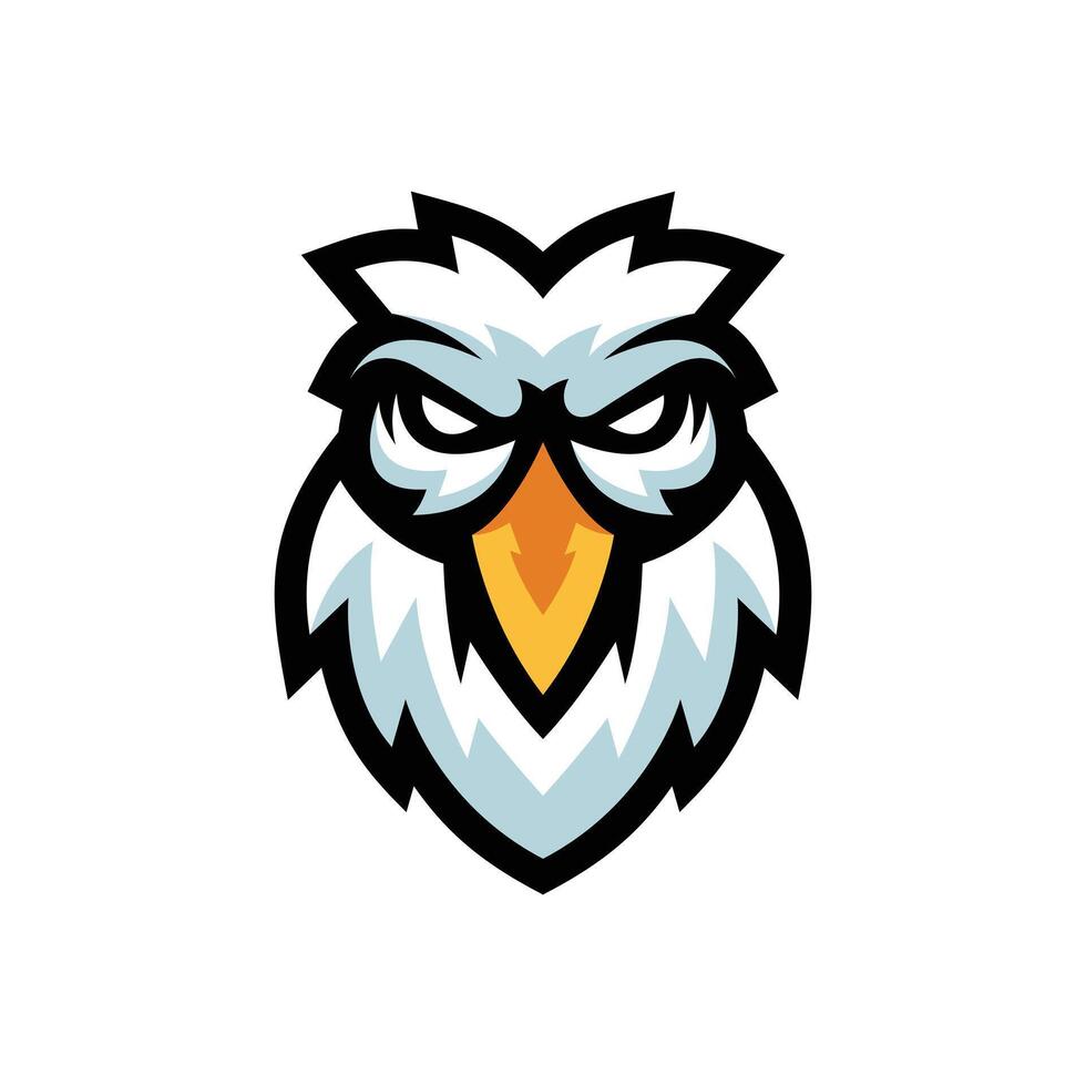 Stylish owl logo design vector