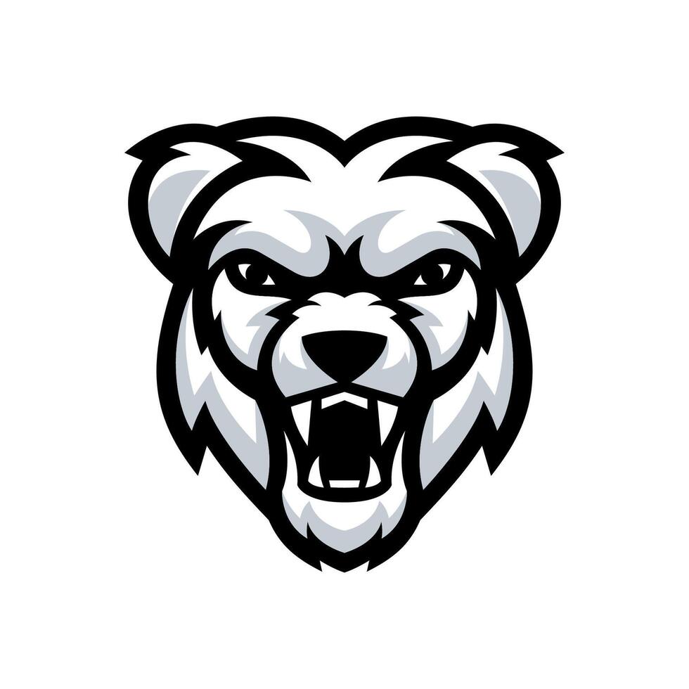 bear logo mascot design vector