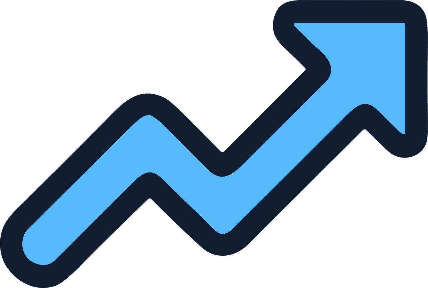 Rising Arrow Chart Business Trend vector