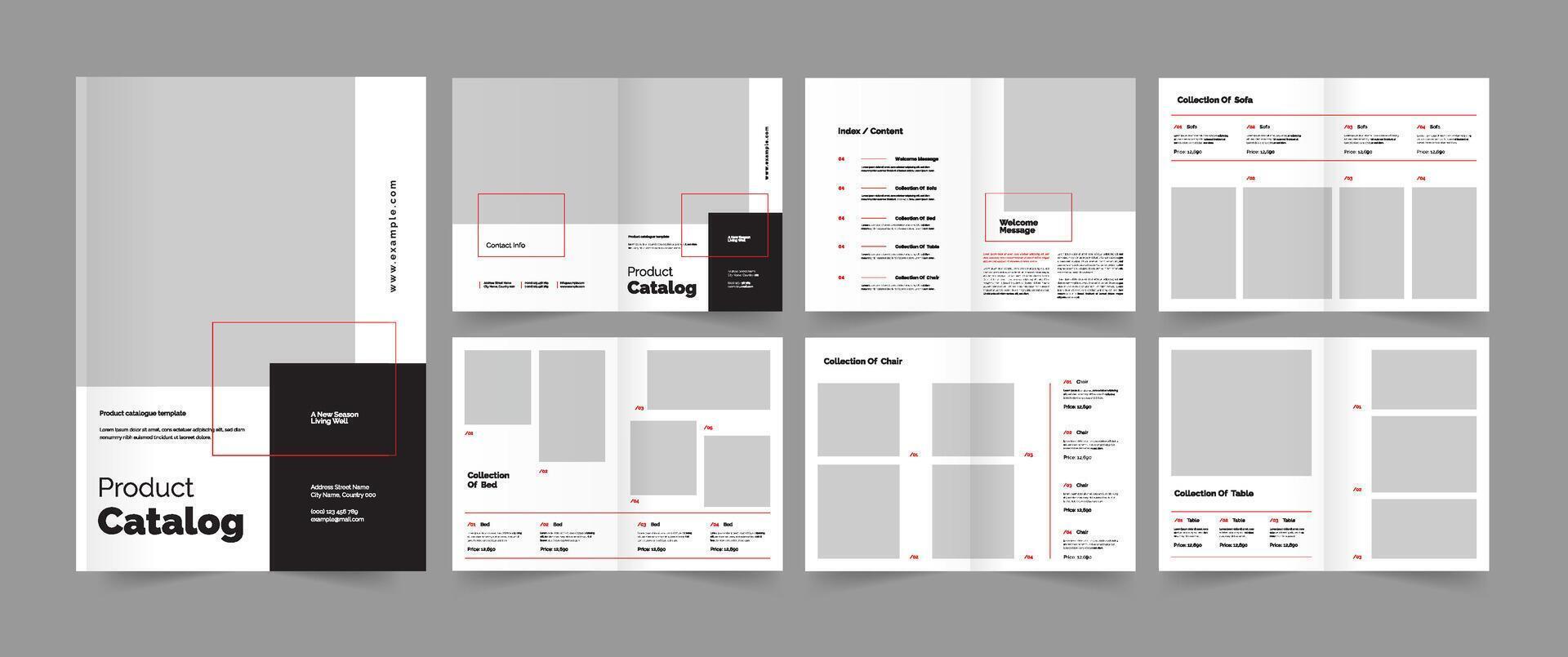 Catalog Template, Product Catalog Design vector
