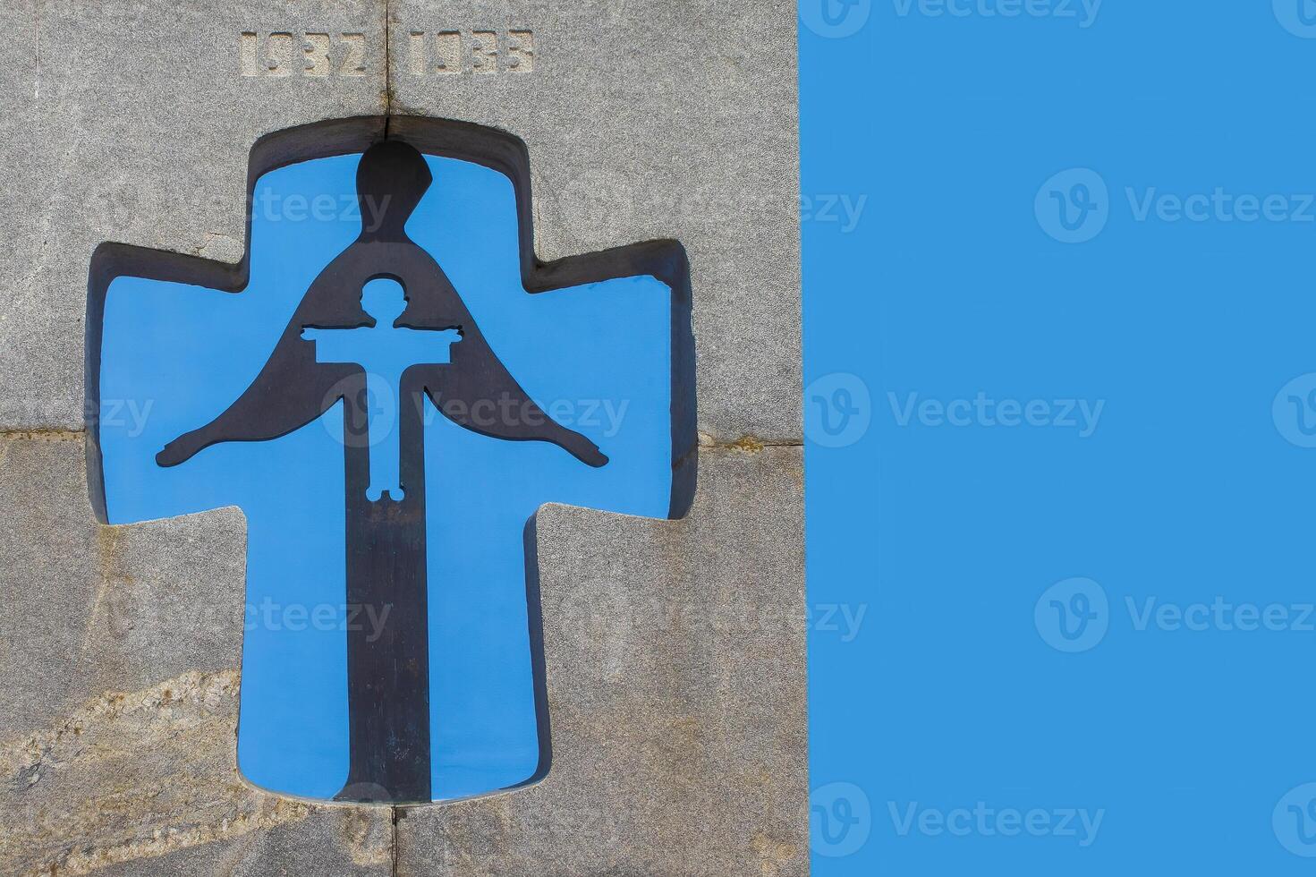 A Holodomor memorial in Mykhailivska Square in Kyiv, Ukraine to commemorate the victims of Ukrainian Famine, Holodomor, Genocide in 1932-1933 photo