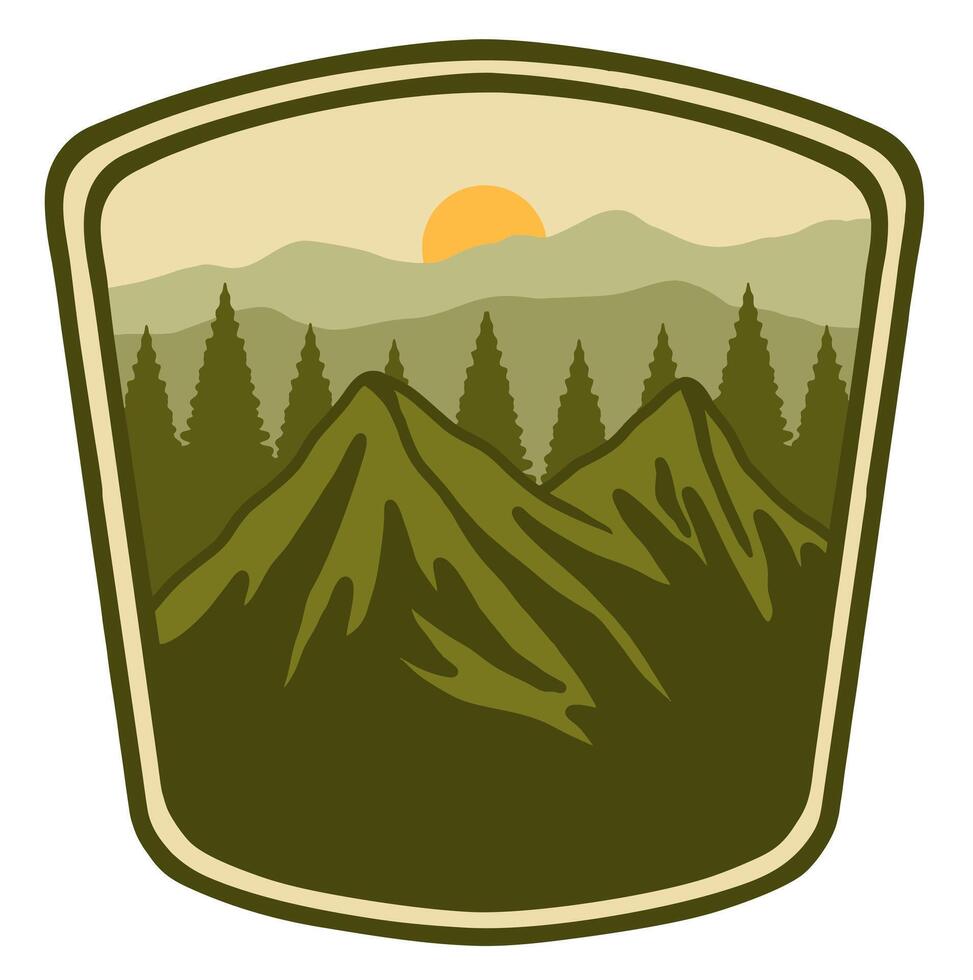 MOUNTAIN DREAMER ILLUSTRATION vector