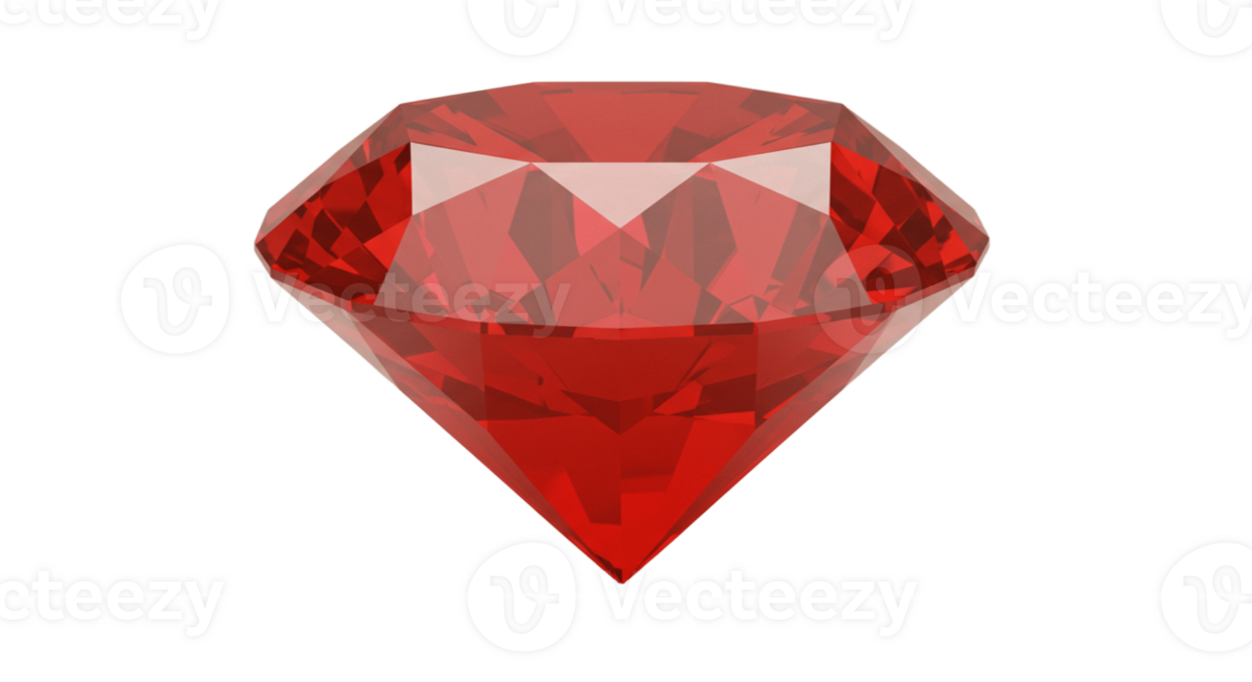 Red Sapphire on Transparent Background png