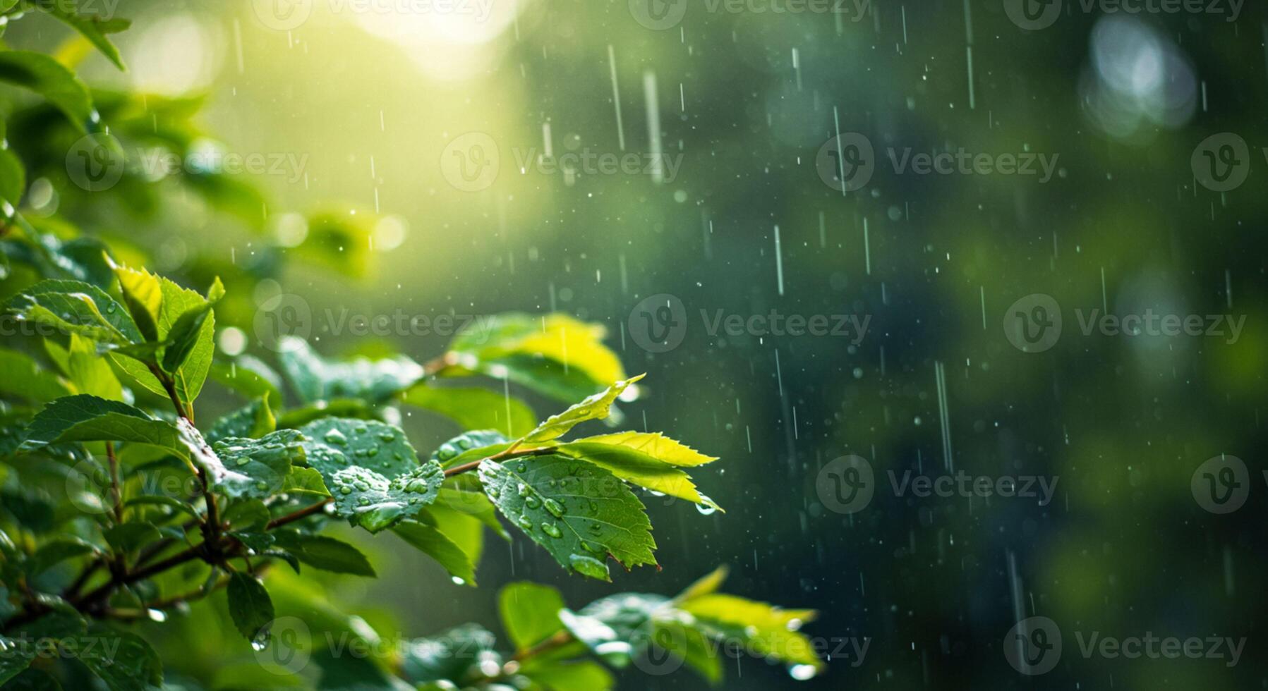 Green Grass Under the Rain photo