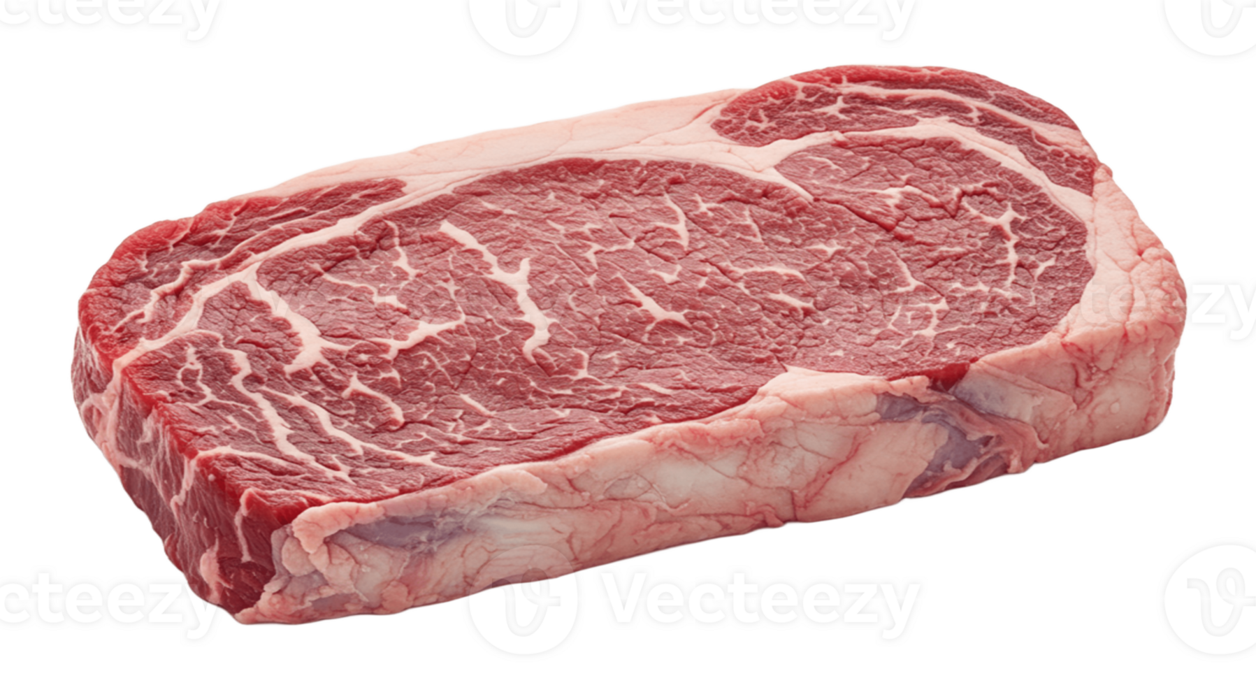 Raw Beef Cut on Transparent Background png