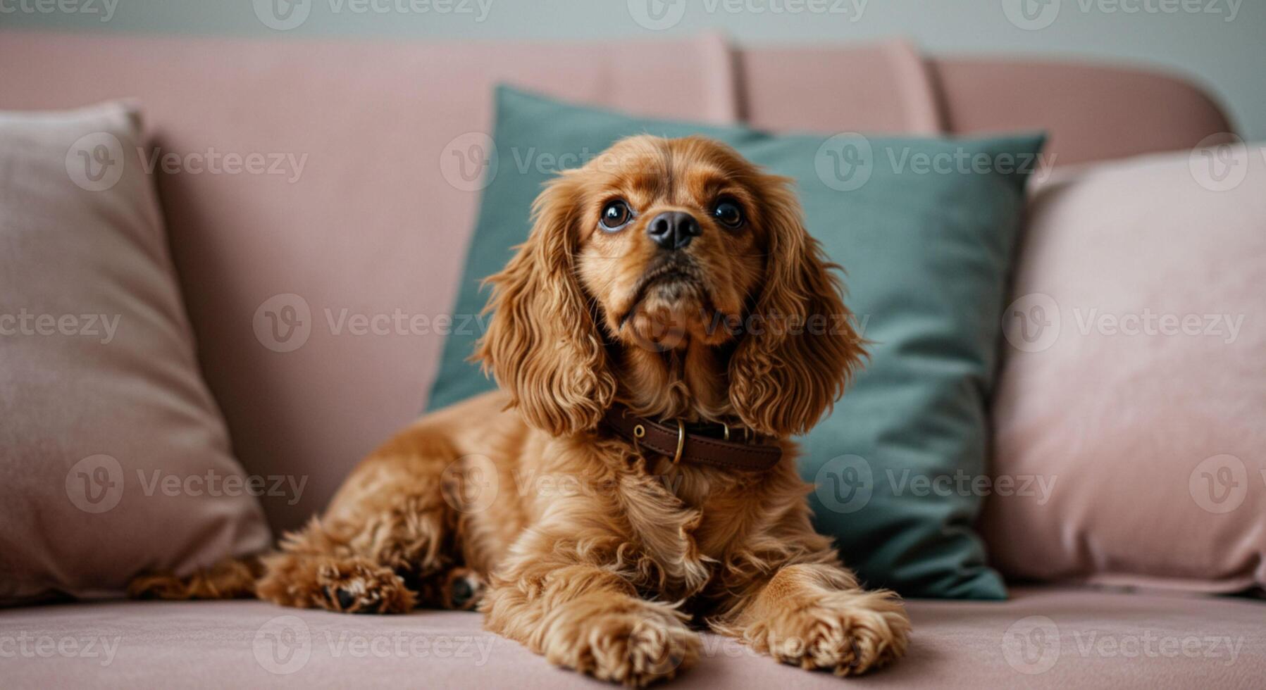 Dog Lying on the Couch photo