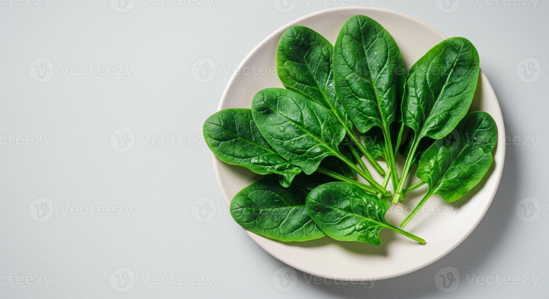 Vibrant green spinach leaves with natural texture photo