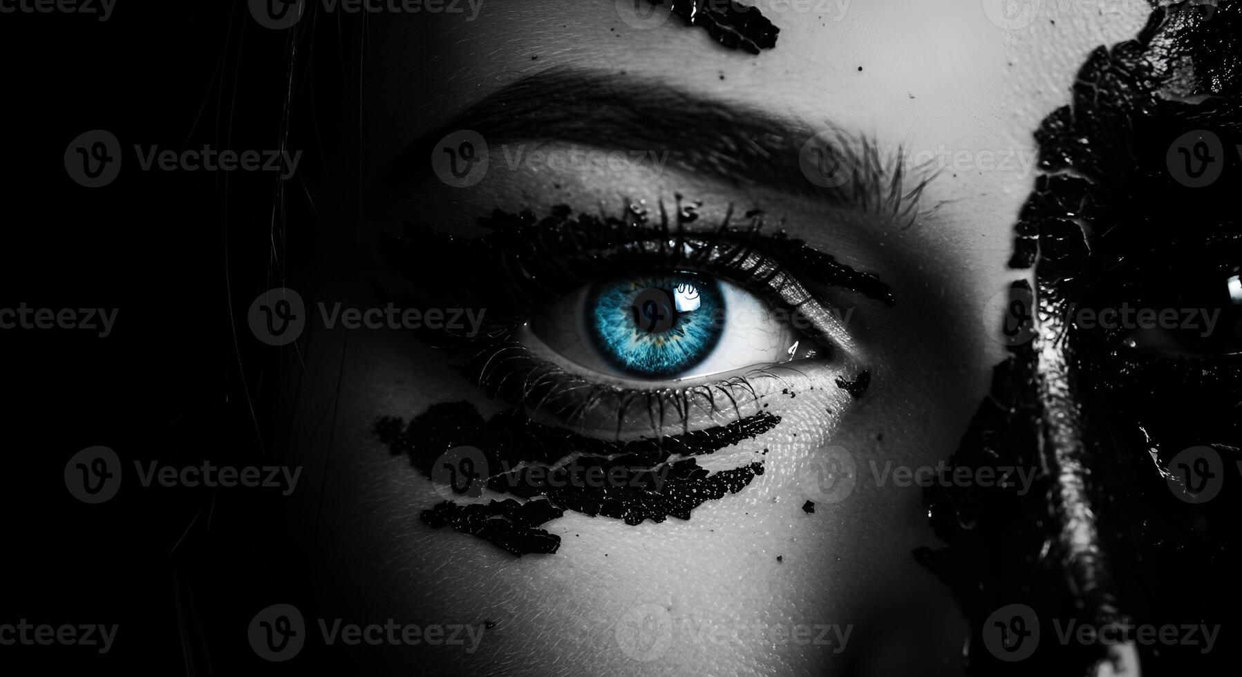 Woman with Blue Eyes photo