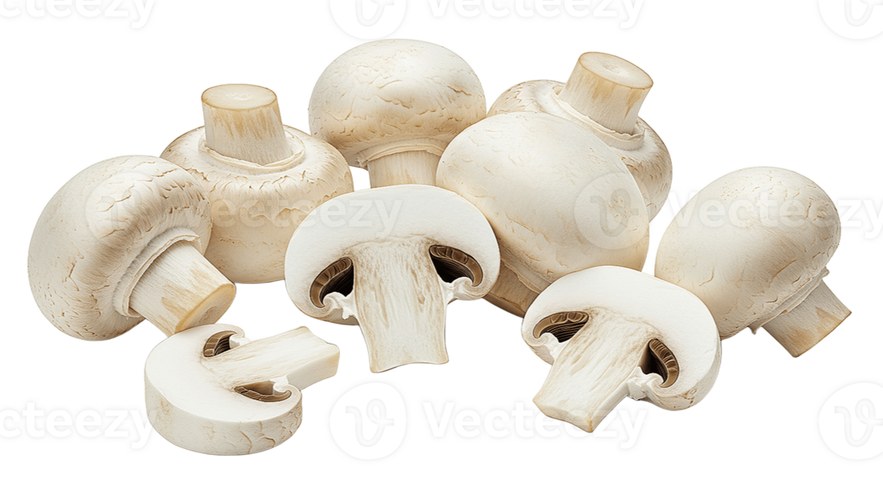 Mushrooms on Transparent Background png