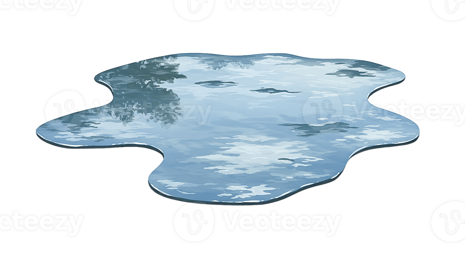 Puddle isolated on transparent background png
