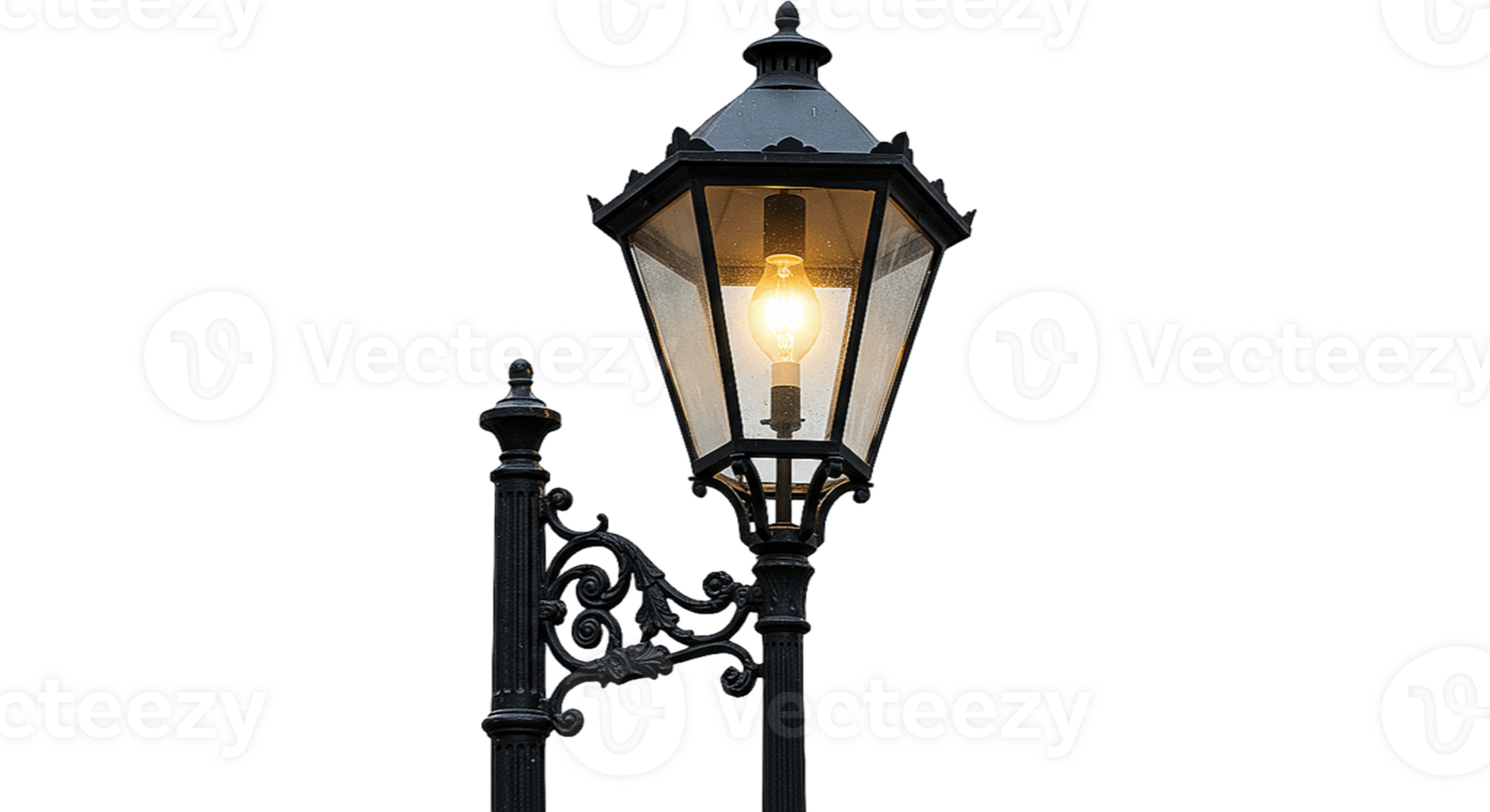 Vintage Street Lamp Transparent Background png