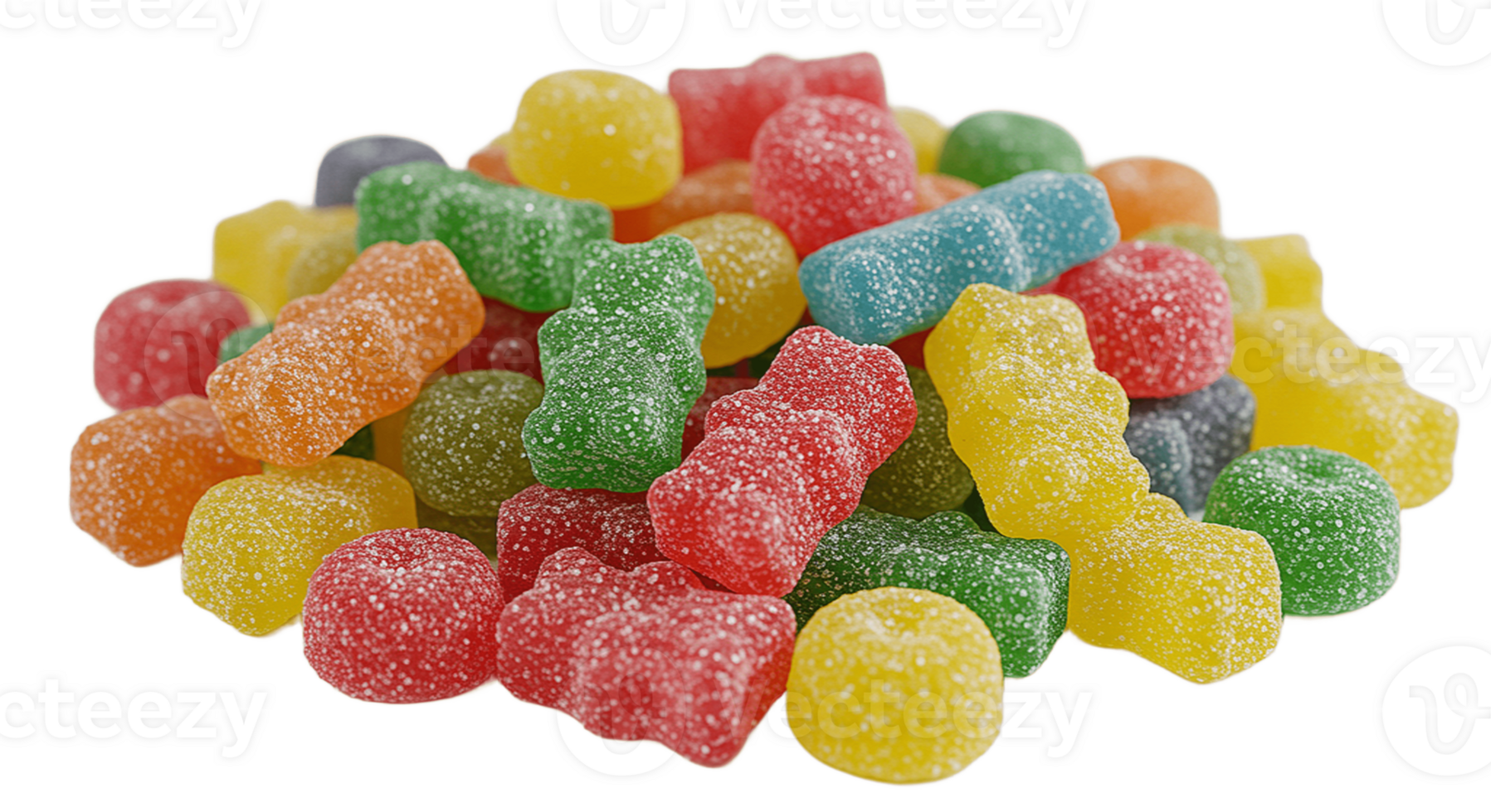 Colorful Jelly Candies Transparent Background png