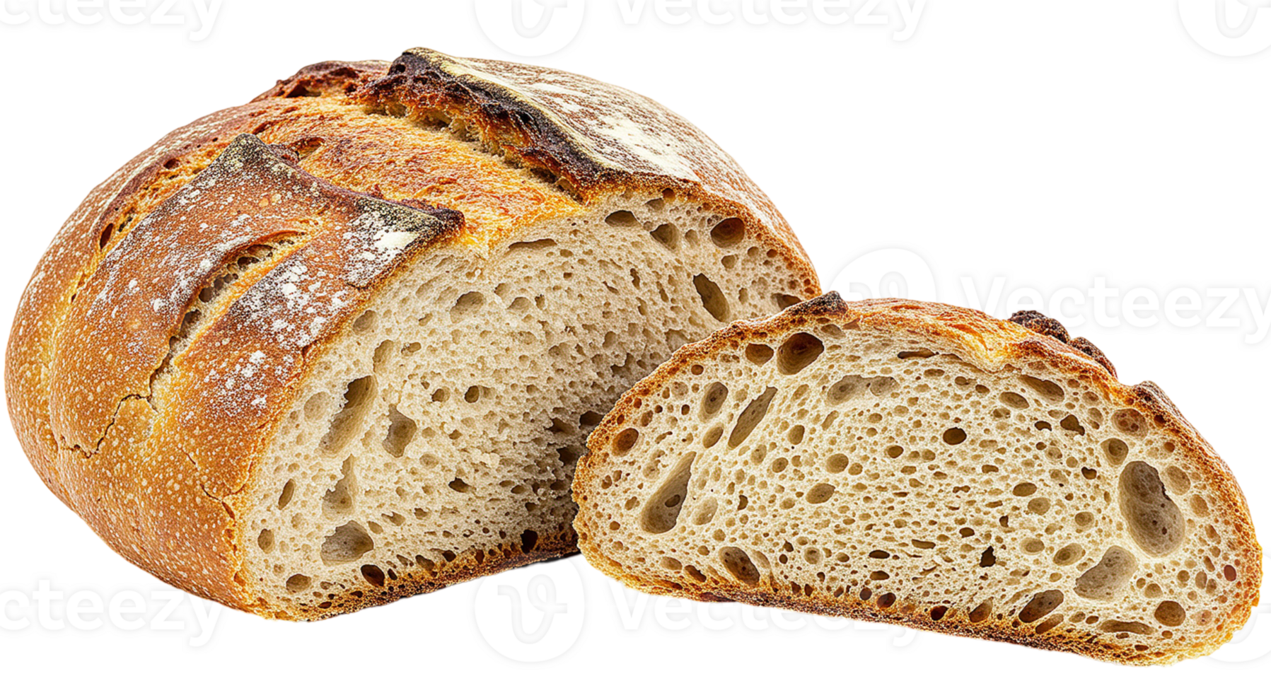 Loaf of bread isolated on transparent background png
