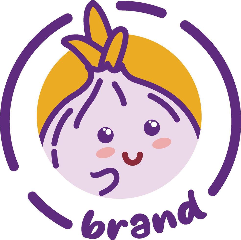 Onion mascot logo is suitable for culinary business logo vector