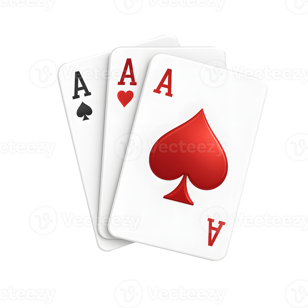 3D Poker Joker Playing Cards with Minimalist with Transparent Background png