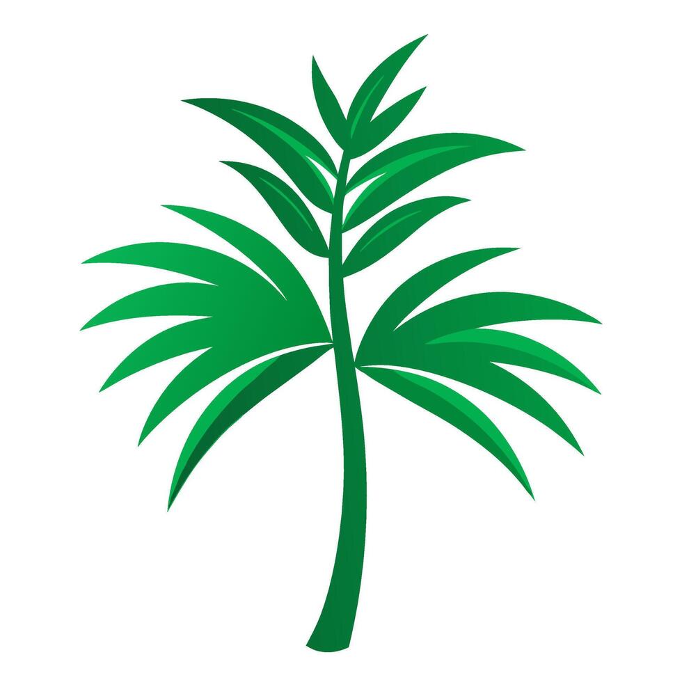 natural leaves on white background vector