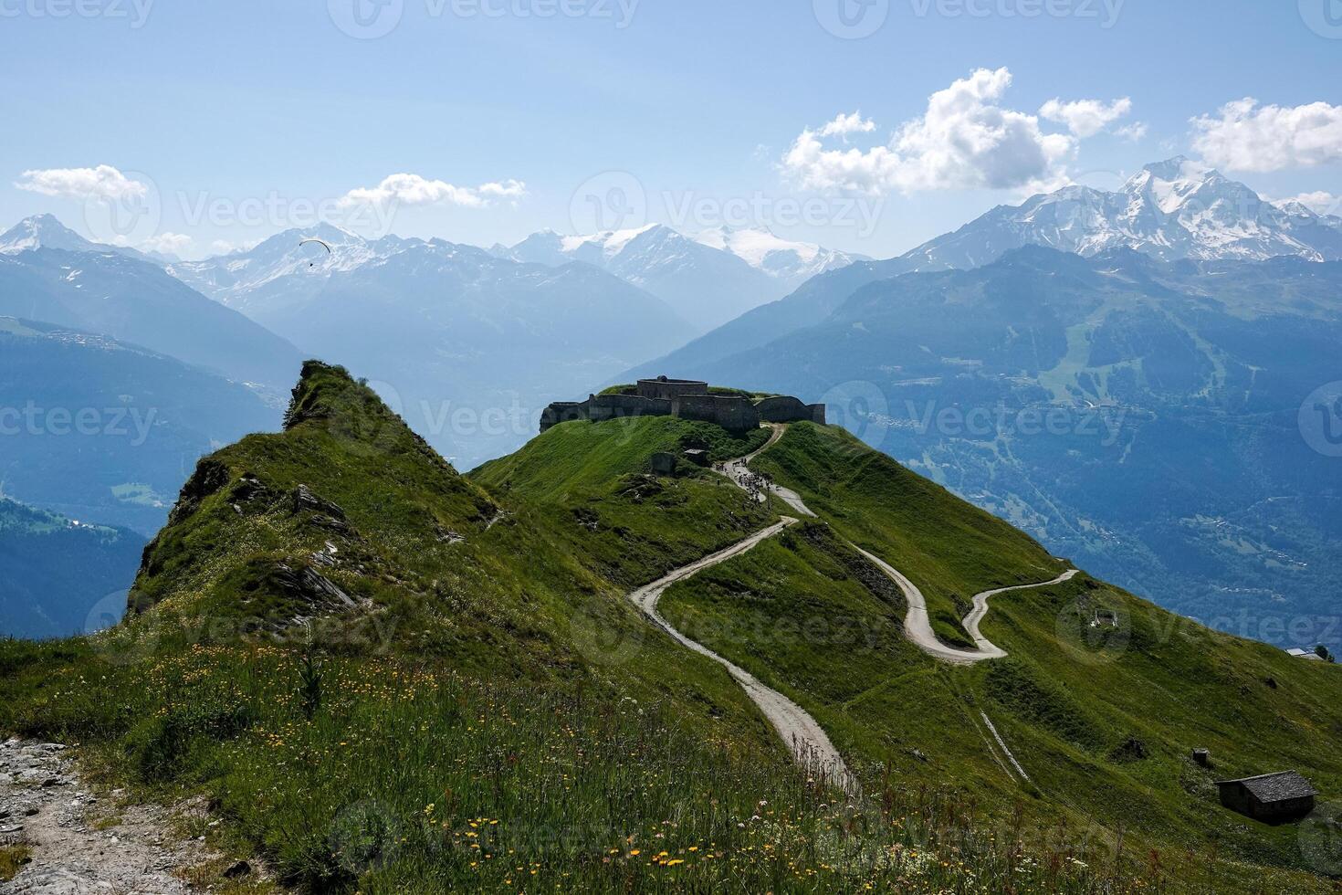 Panoramic view of the Fort de la Platte at altitude in Bourg-Saint-Maurice photo