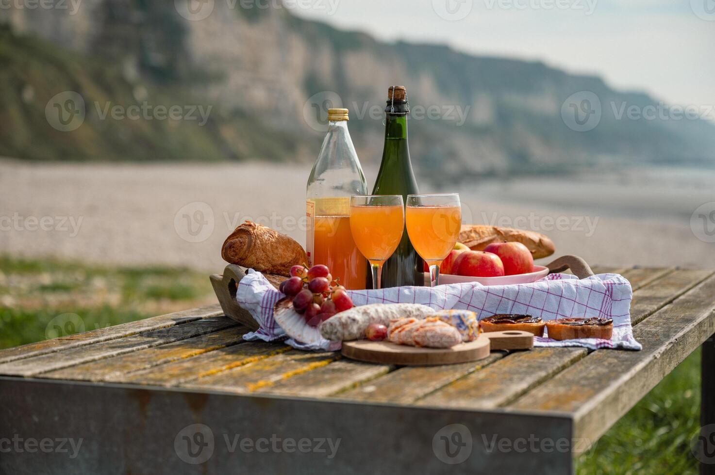 Beach Picnic in Normandy with Cidre and Local Delights photo