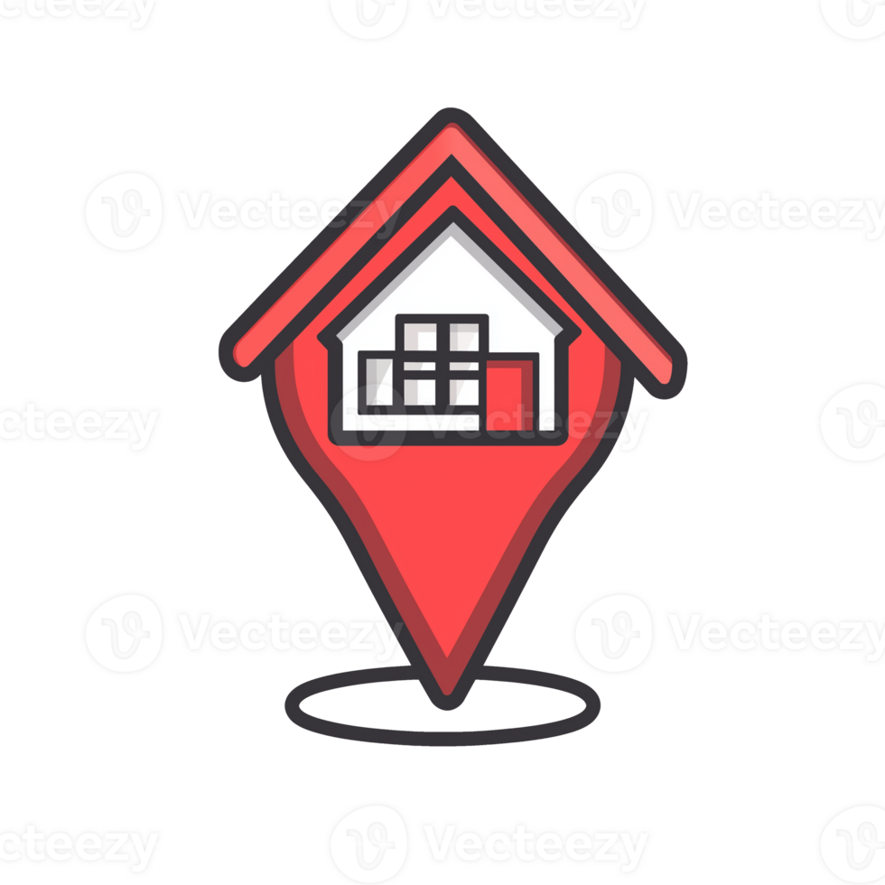 Location Pin Icon for Real Estate and Navigation png