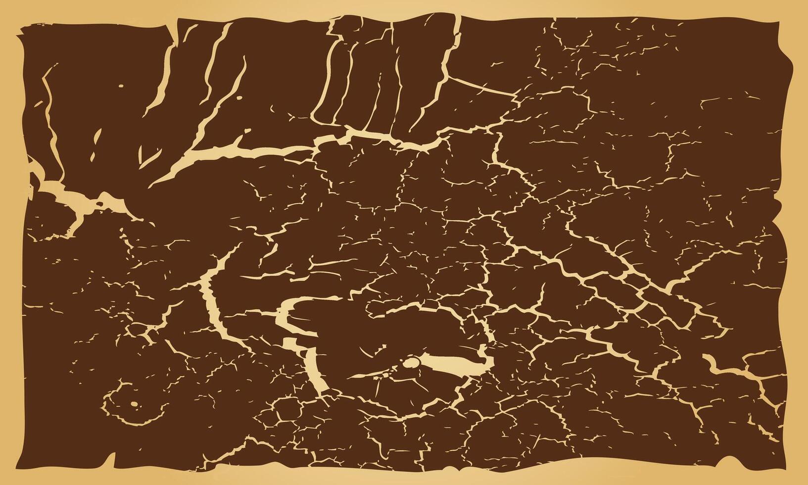 Dry Cracked Soil Texture on Vintage Background vector