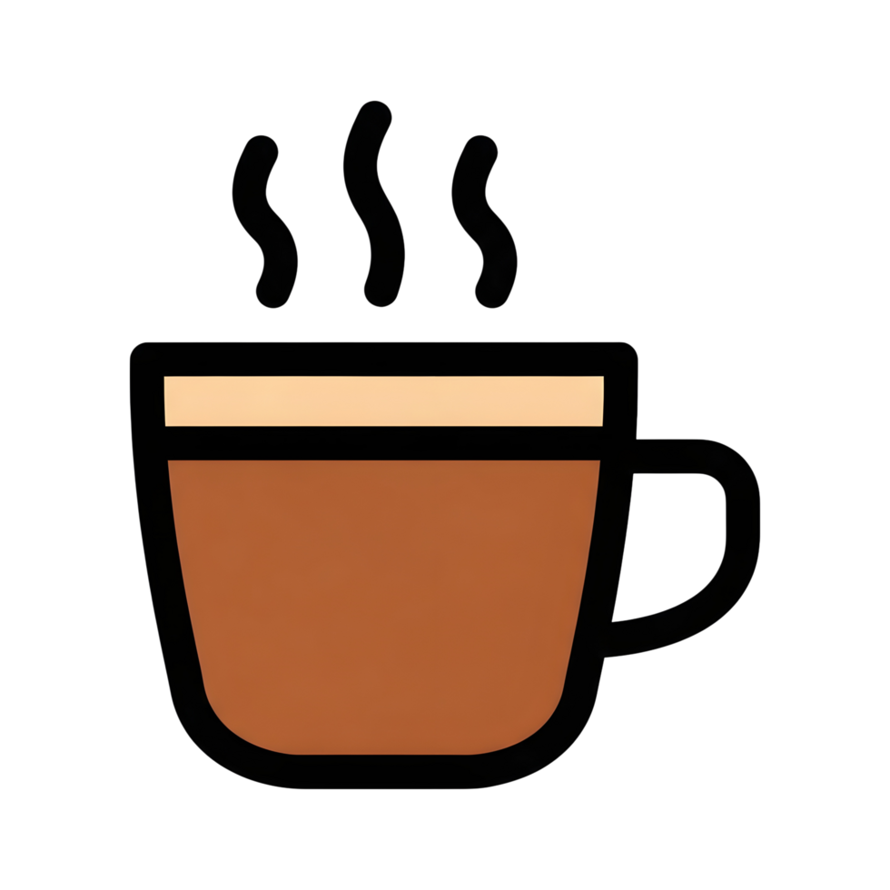 Simple coffee cup illustration png