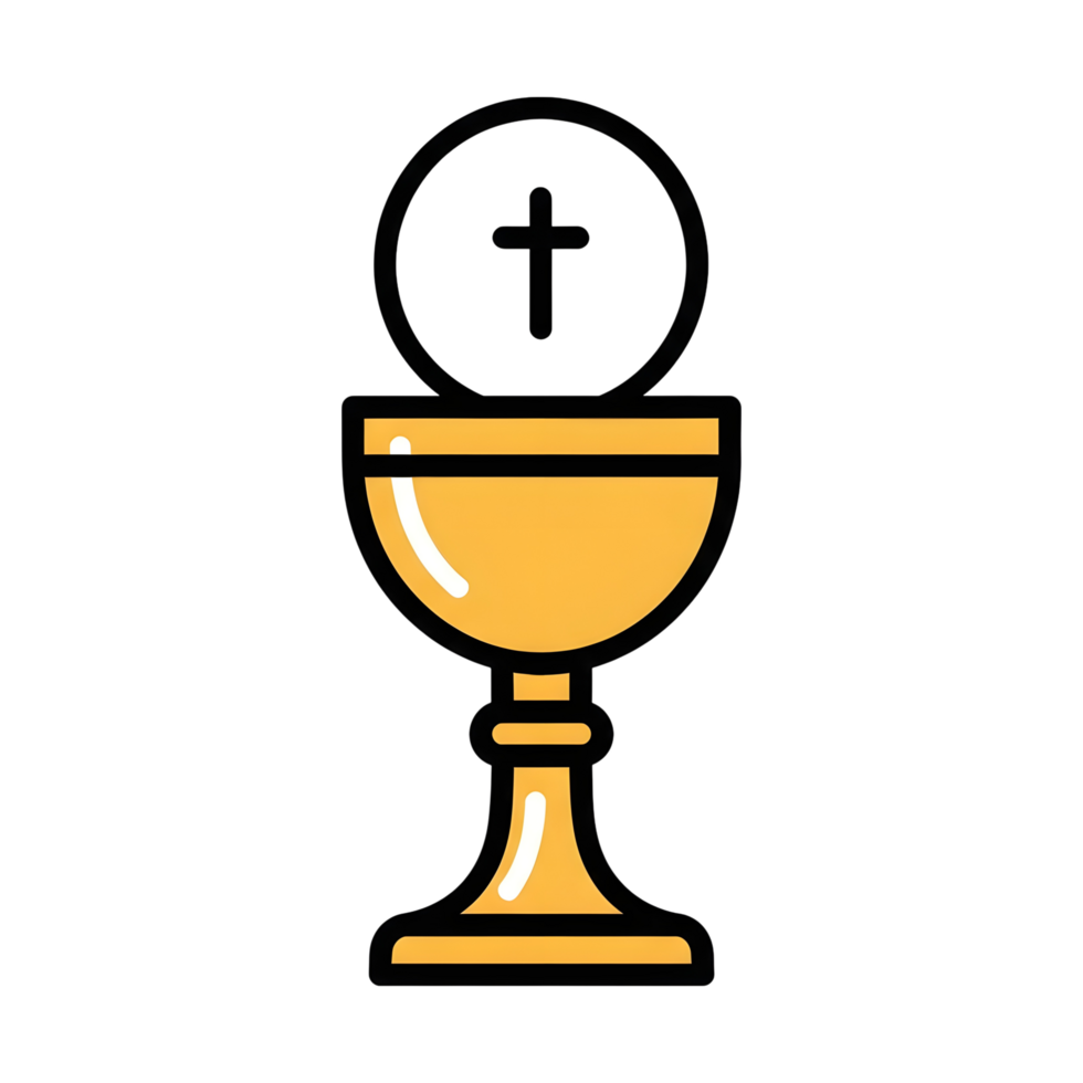 Gold chalice illustration png