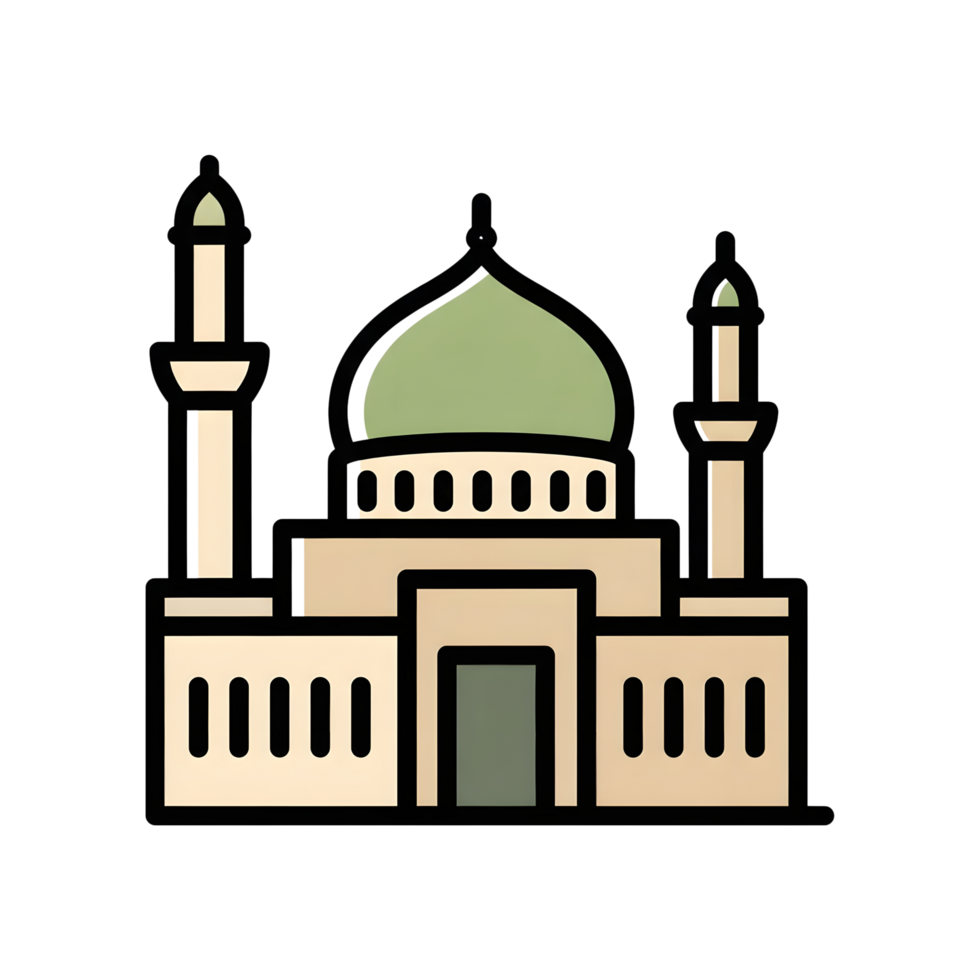 Mosque illustration graphic png
