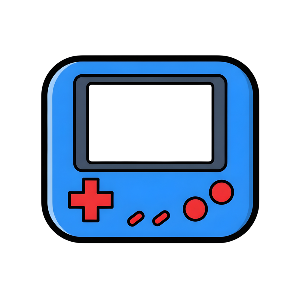 Handheld game device illustration png