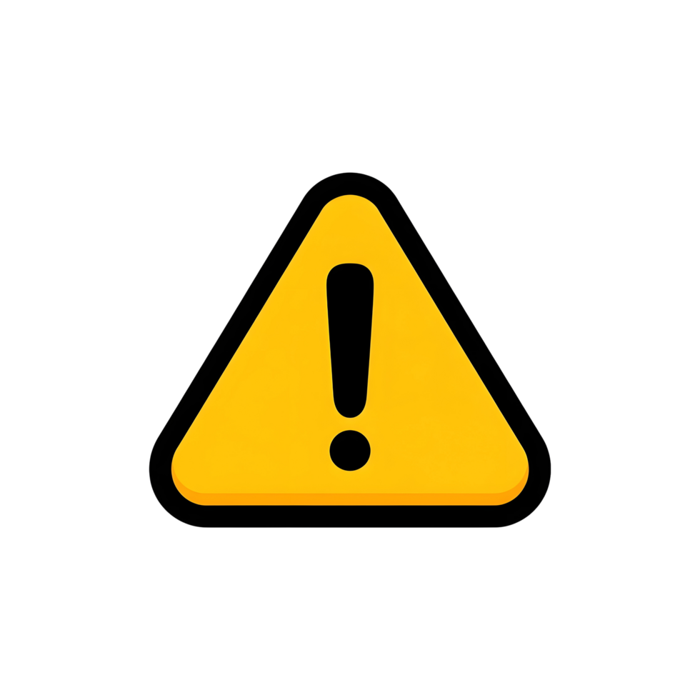 Yellow triangle warning symbol png