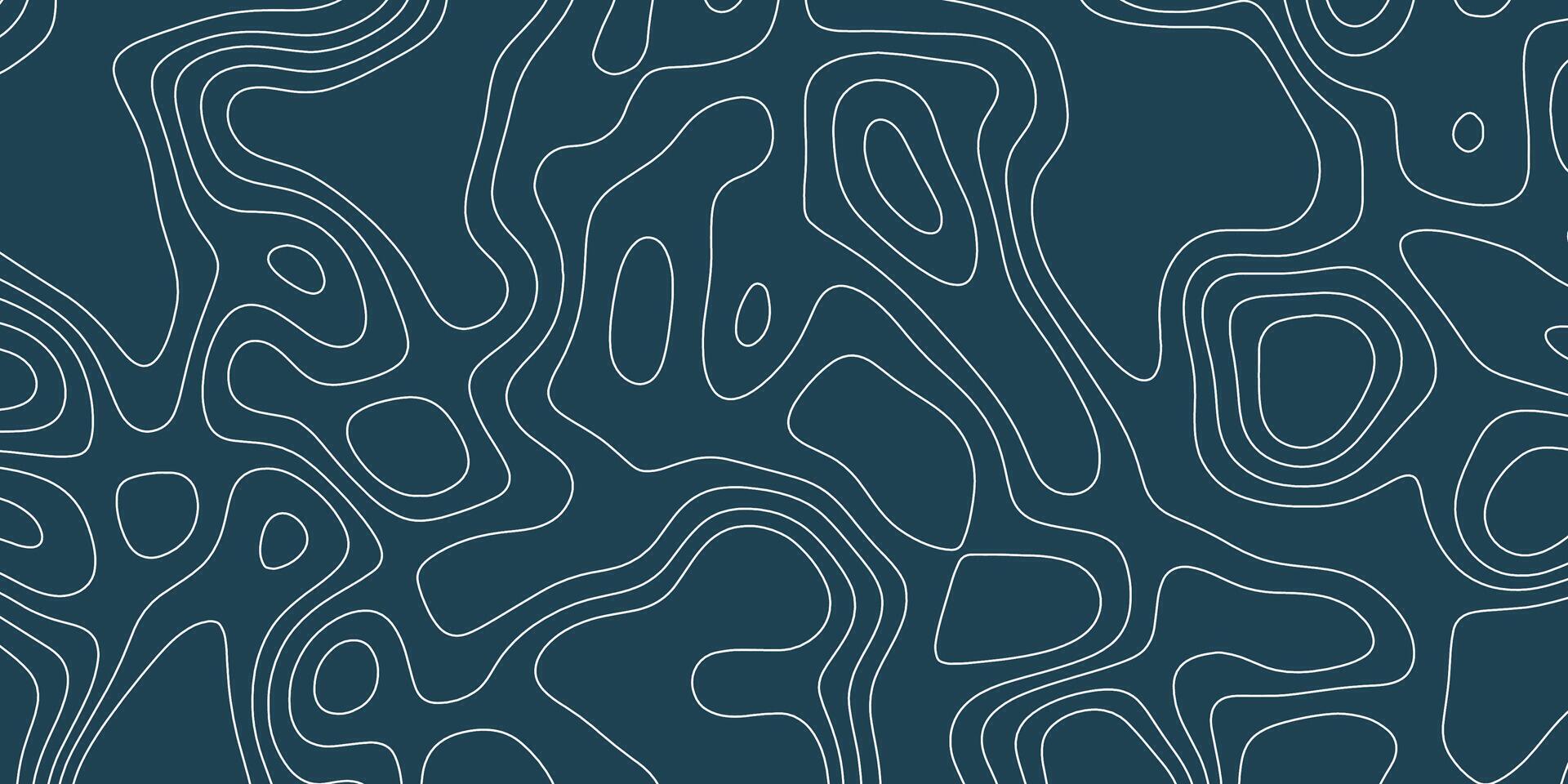 Abstract contour design featuring curved lines on a dark background for artistic or design purposes vector