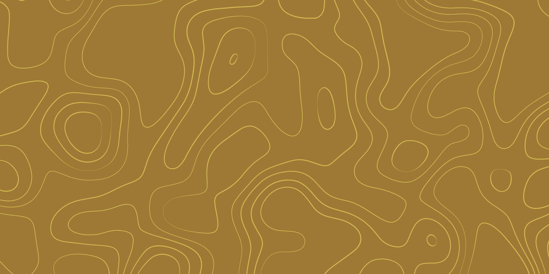 Abstract golden topographic pattern with smooth curves and lines on a textured surface vector