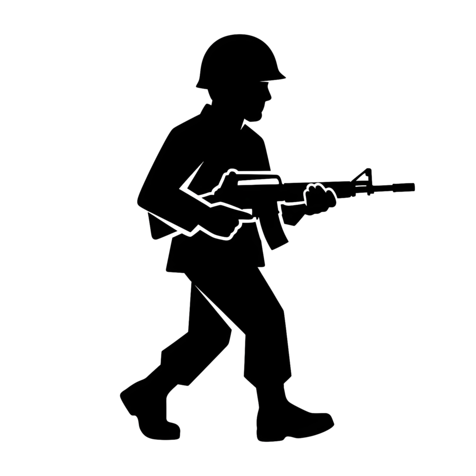Pixelated silhouette person performing action png