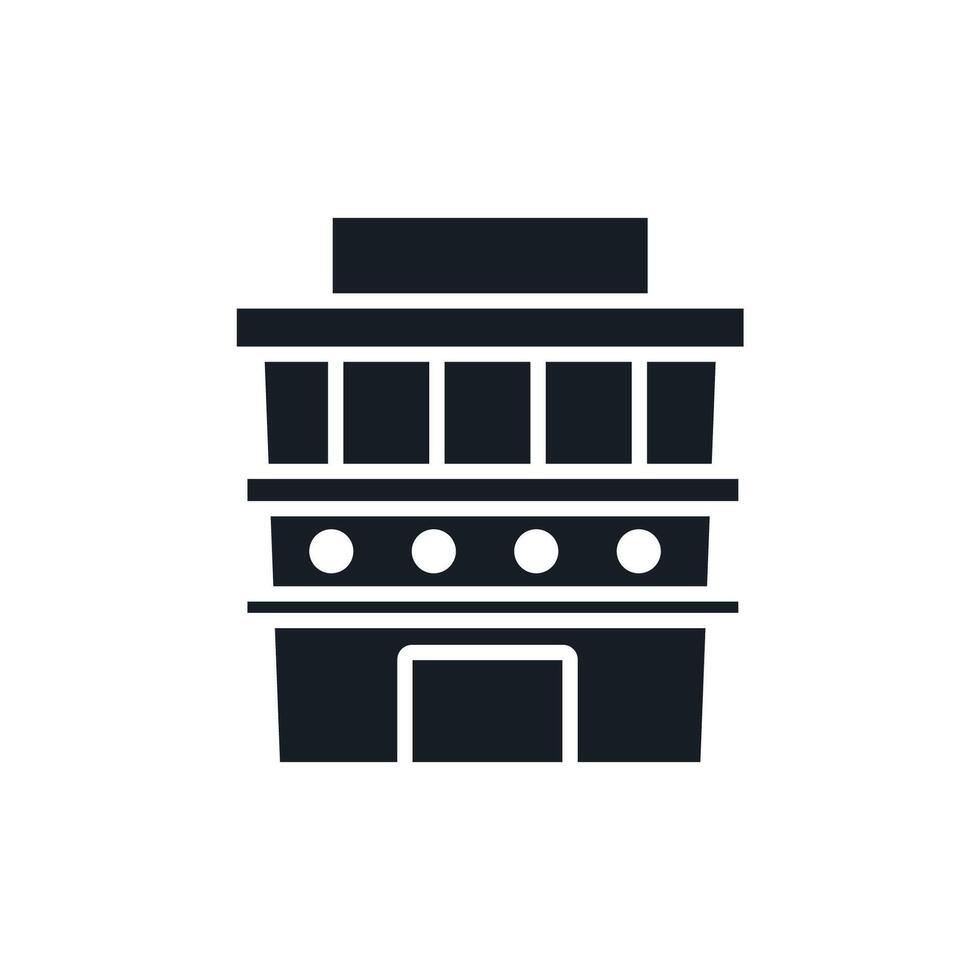 mall icons flat isolated style design vector