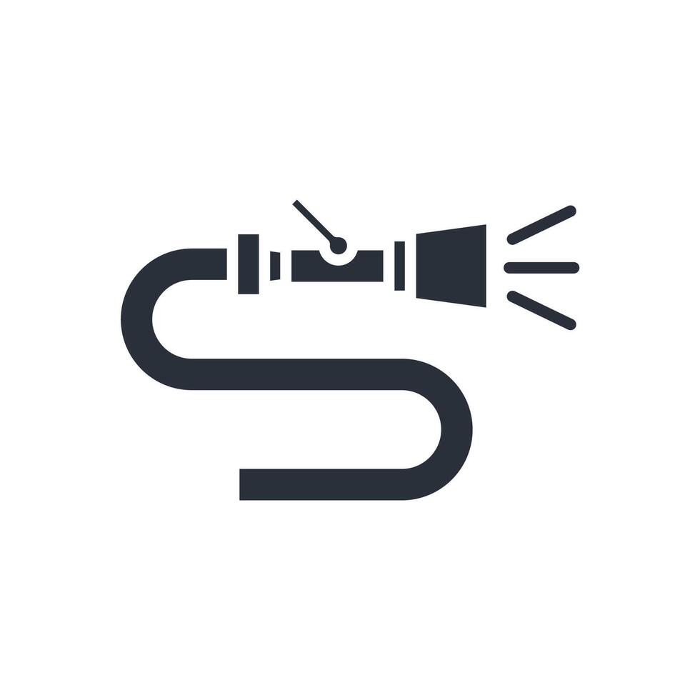 fire hose icons flat isolated style design vector