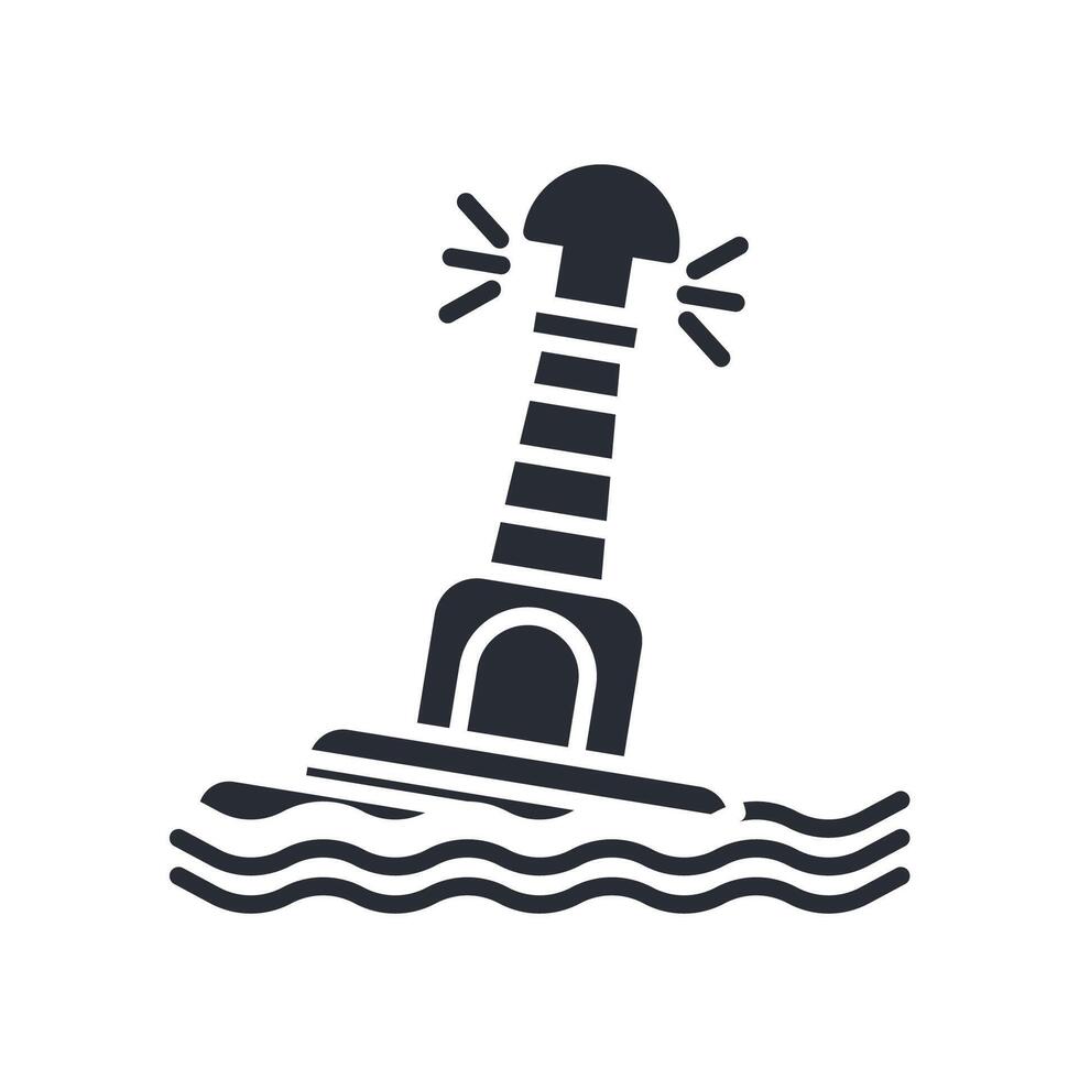 buoy icons flat isolated style design vector