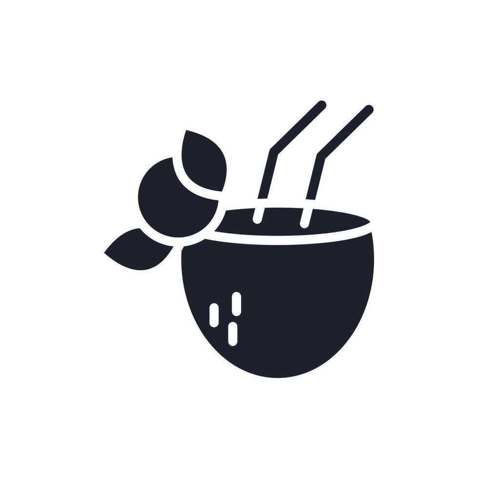 tropical flat icons collection vector
