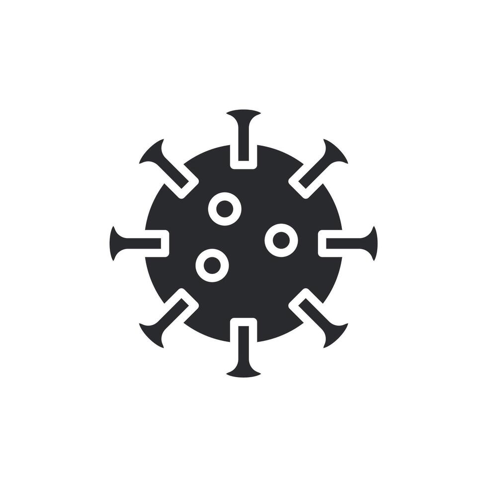 virus icons flat isolated style design vector