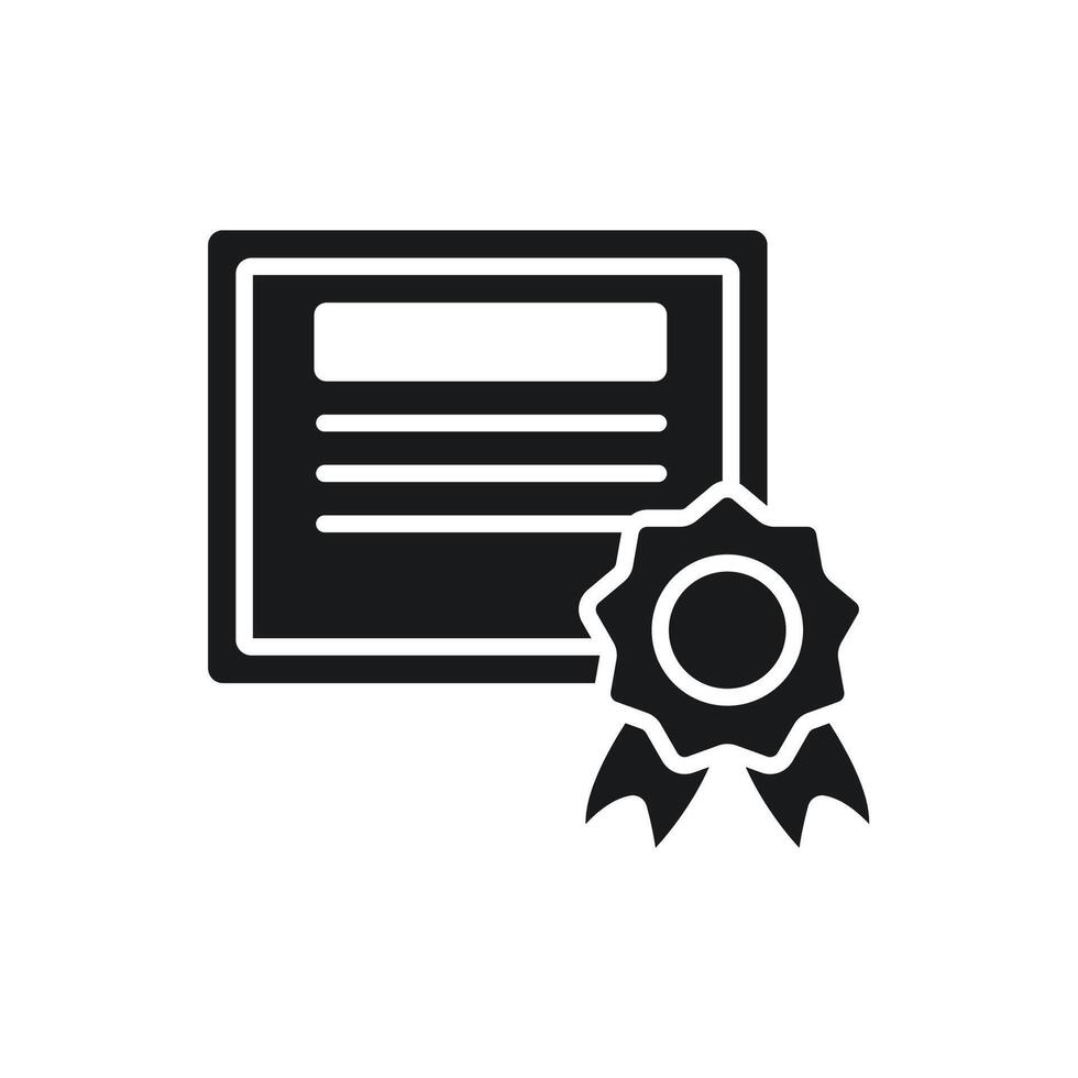 certificate icons flat isolated style design vector