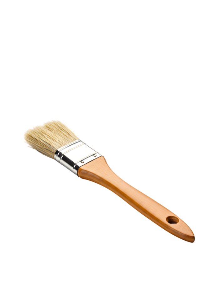 Paintbrush isolated on transparent background for artistic and DIY design projects png