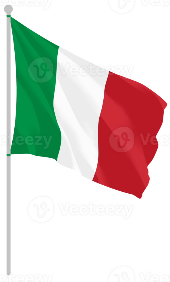 Textured Italy flag, hand-painted png